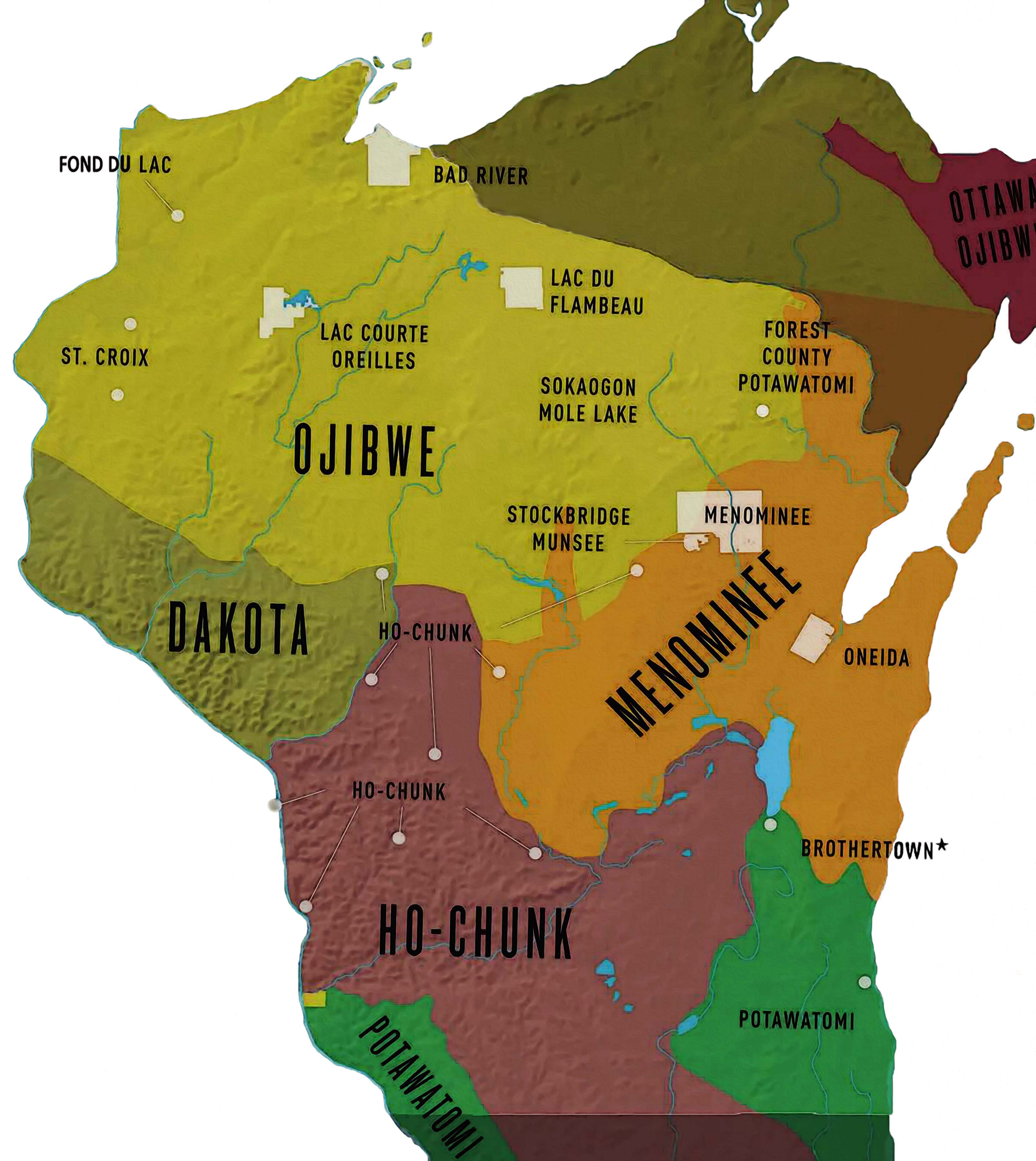 Wisconsin First Nations
Tribal Lands Map. Discover First Nations made Milwaukee a "Gathering place by the water."